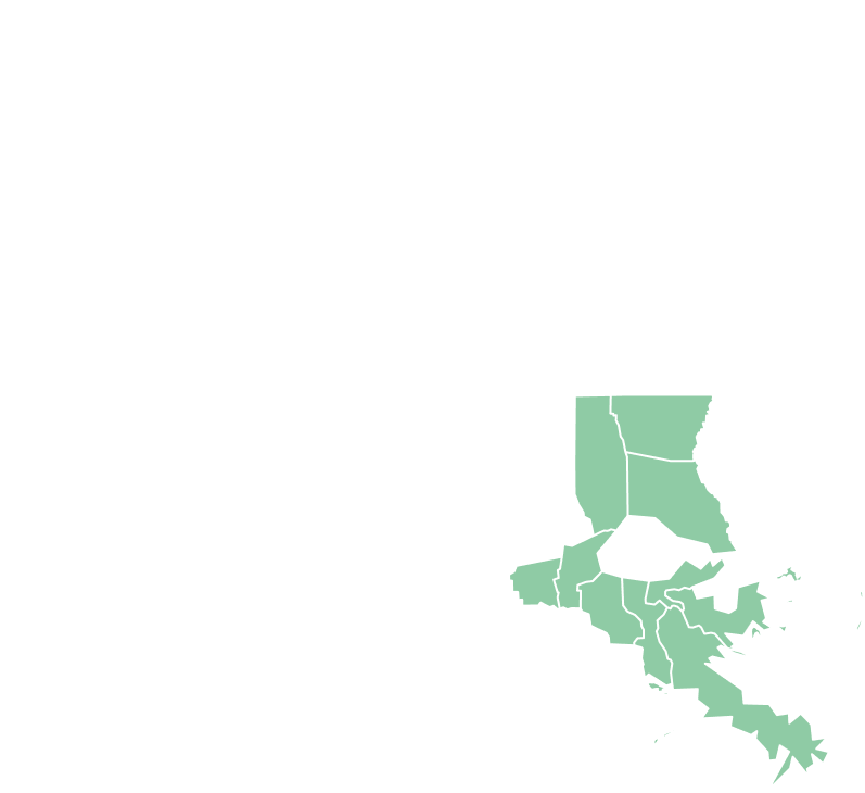 Louisiana map